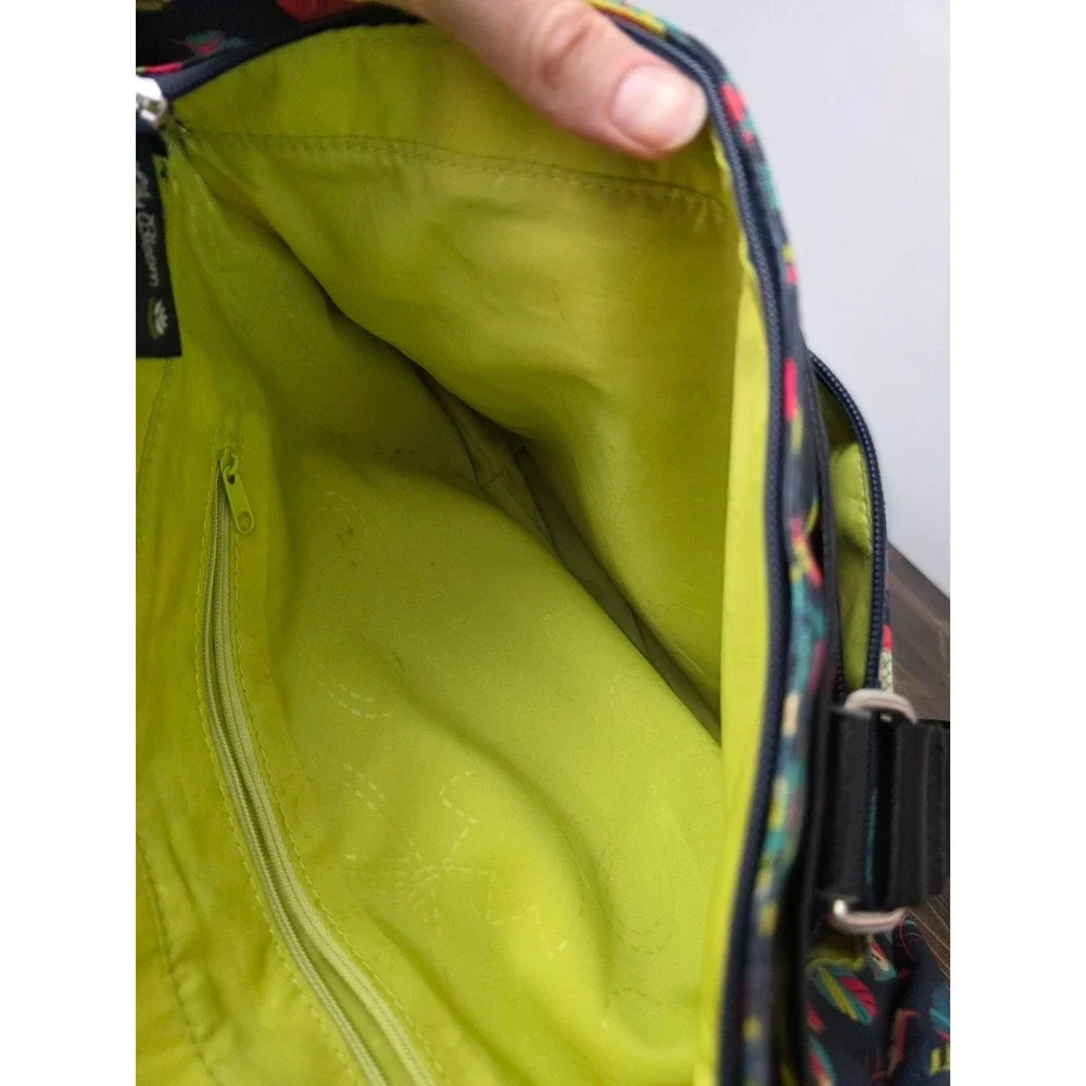 Lily Bloom Shoulder Bag Purse Owls Birds Colorful‎ Multicolor Satchel Handbag